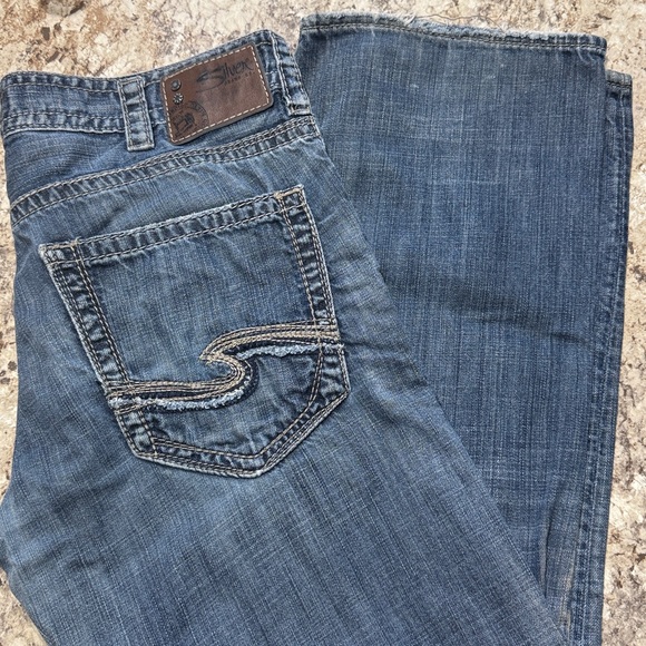Silver Jeans Dark Blue Denim Zac - Picture 1 of 4